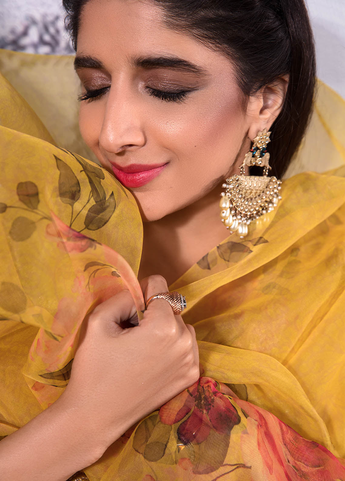 Jahan Aara By Nayab Unstitched Saree Collection 2023 NS-004 Kayseriya