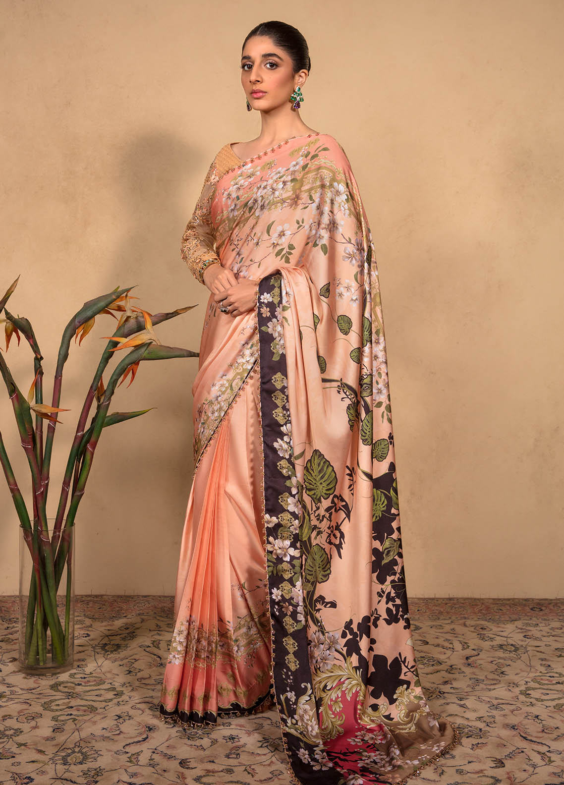 Jahan Aara By Nayab Unstitched Saree Collection 2023 NS-005 Mira