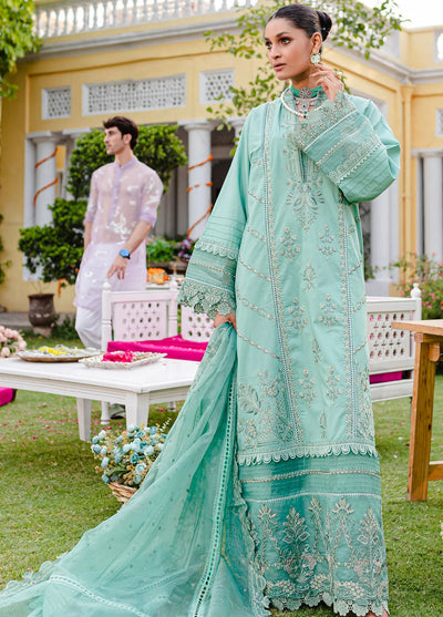 Jashn-e-Eid By Maryum N Maria Unstitched Festive Lawn Collection 2023 MLFD136 Sultriness