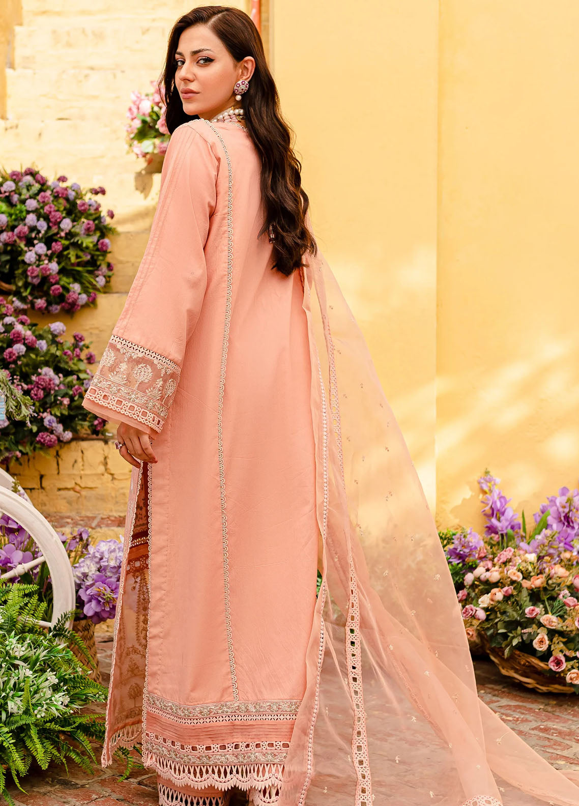 Jashn-e-Eid By Maryum N Maria Unstitched Festive Lawn Collection 2023 MLFD137 Bare Again