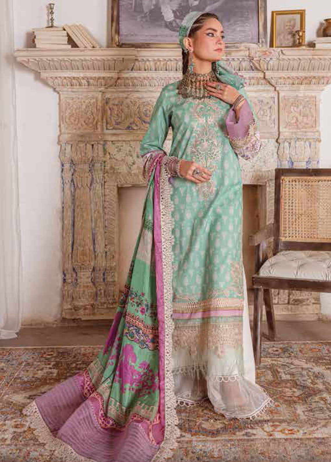 Kinaar by Shiza Hassan Lawn Collection 2023 SHZ-12 Afrozeh