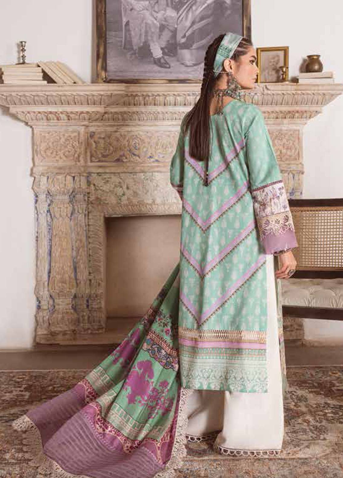 Kinaar by Shiza Hassan Lawn Collection 2023 SHZ-12 Afrozeh