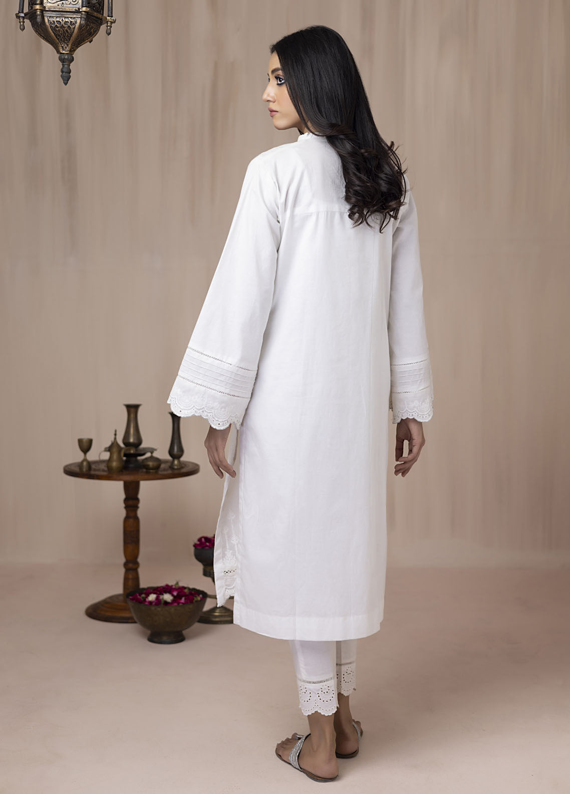 Lakhany Casual Pret Embroidered Cambric Shirt LG-RN-0057-W-EMB-1P