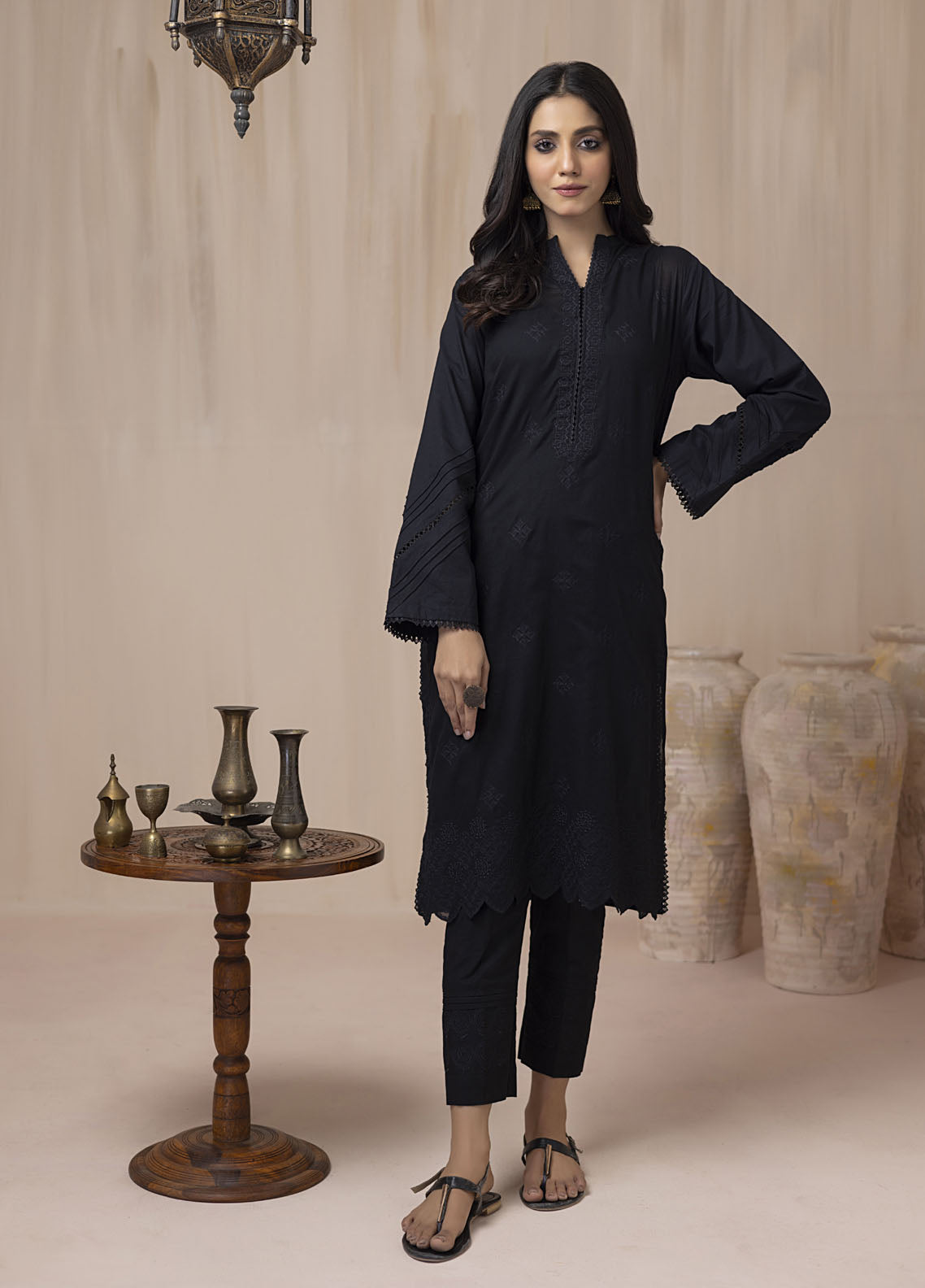 Lakhany Casual Pret Embroidered Cambric Shirt LG-SK-0034-W-EMB-1P