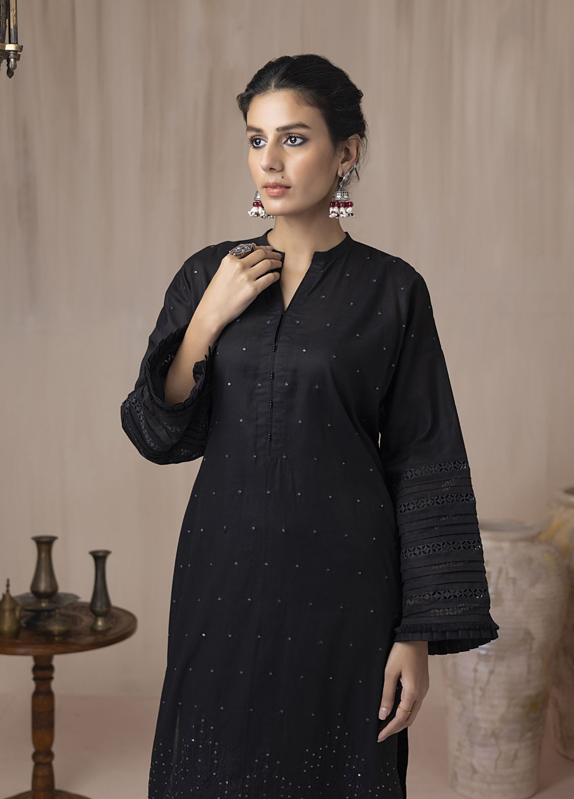 Lakhany Casual Pret Embroidered Cambric Shirt LG-SK-0033-W-EMB-1P