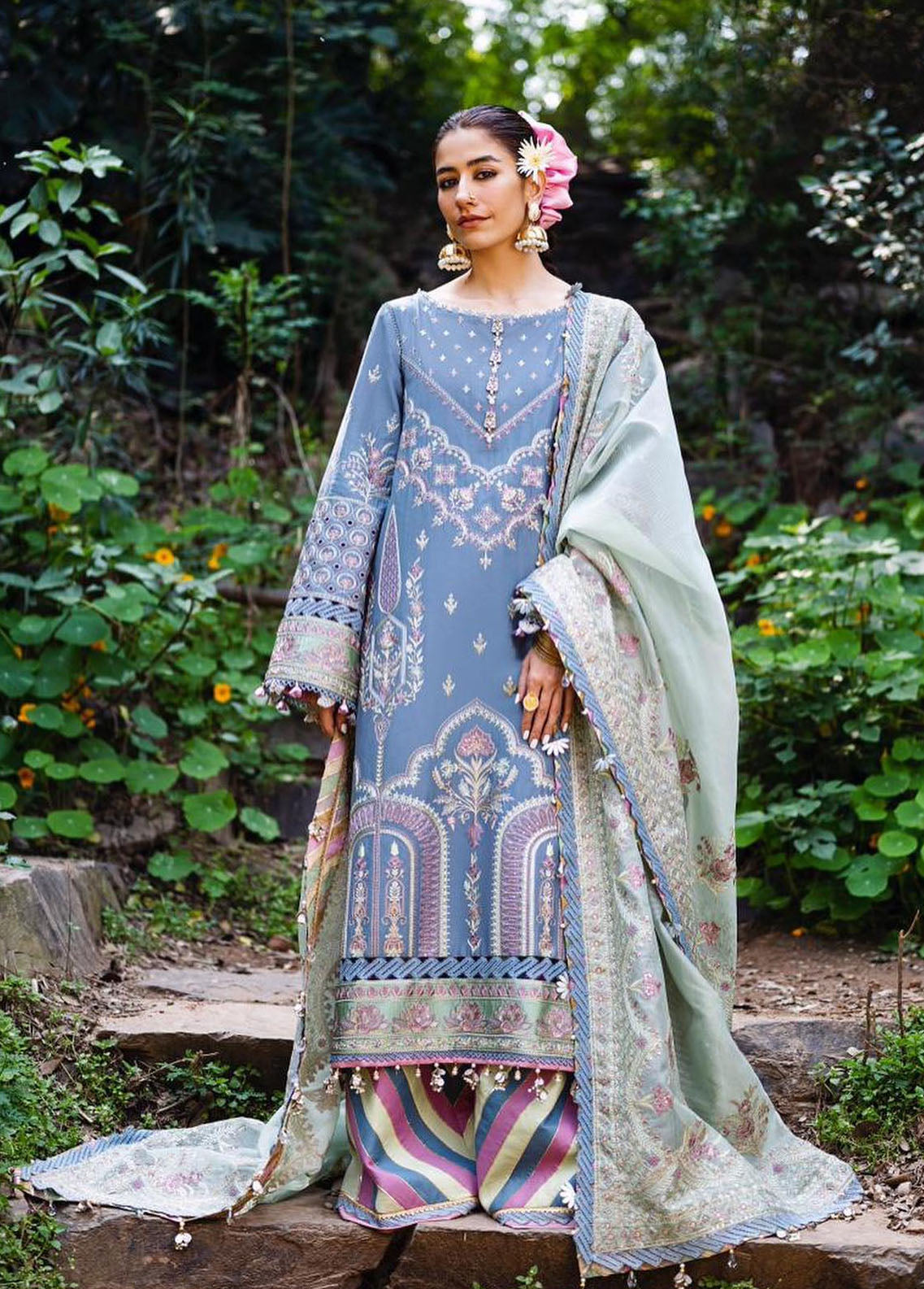 MNR Baad-e-Nau Bahaar Festive Eid Lawn Collection 2023 Khushboo