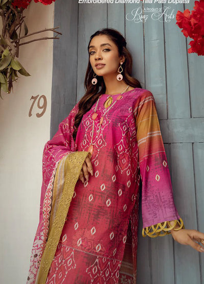 Mahees By Riaz Arts Embroidered Lawn Collection 2023 Vol-08 D-1