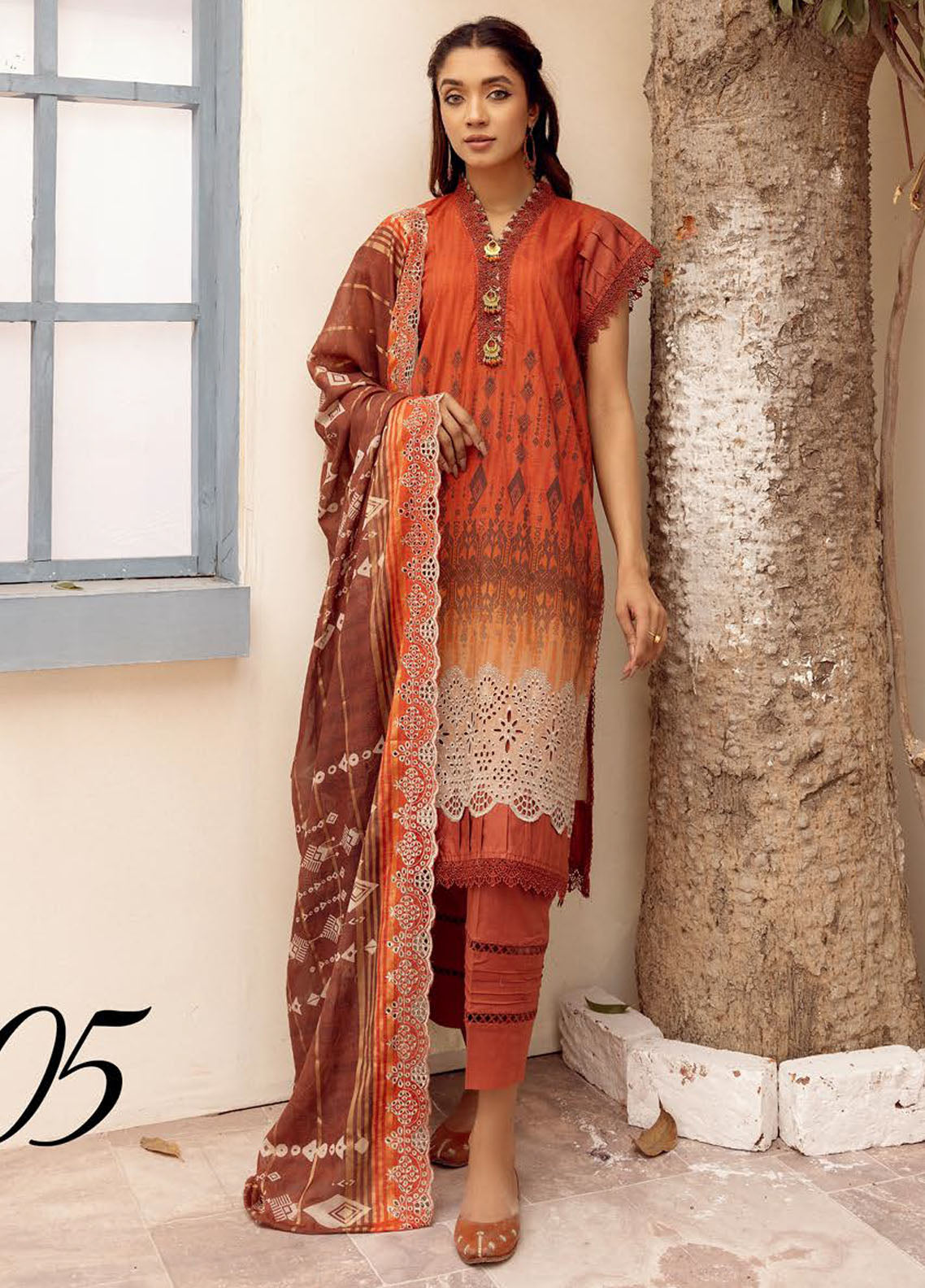 Mahees By Riaz Arts Embroidered Lawn Collection 2023 Vol-08 D-5