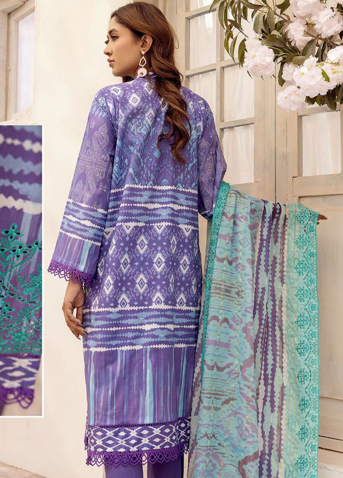 Mahees By Riaz Arts Embroidered Lawn Collection 2023 Vol-08 D-6