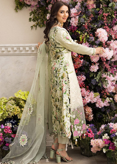 Mahiymaan Unstitched Luxury Lawn Eid Collection 2023 D-01