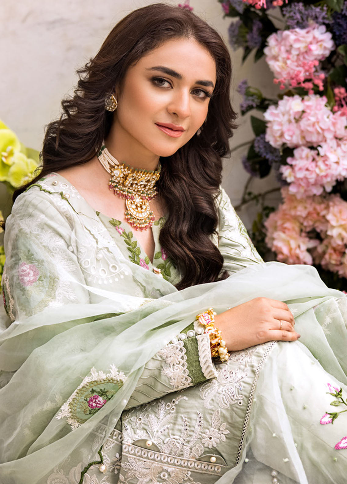 Mahiymaan Unstitched Luxury Lawn Eid Collection 2023 D-01