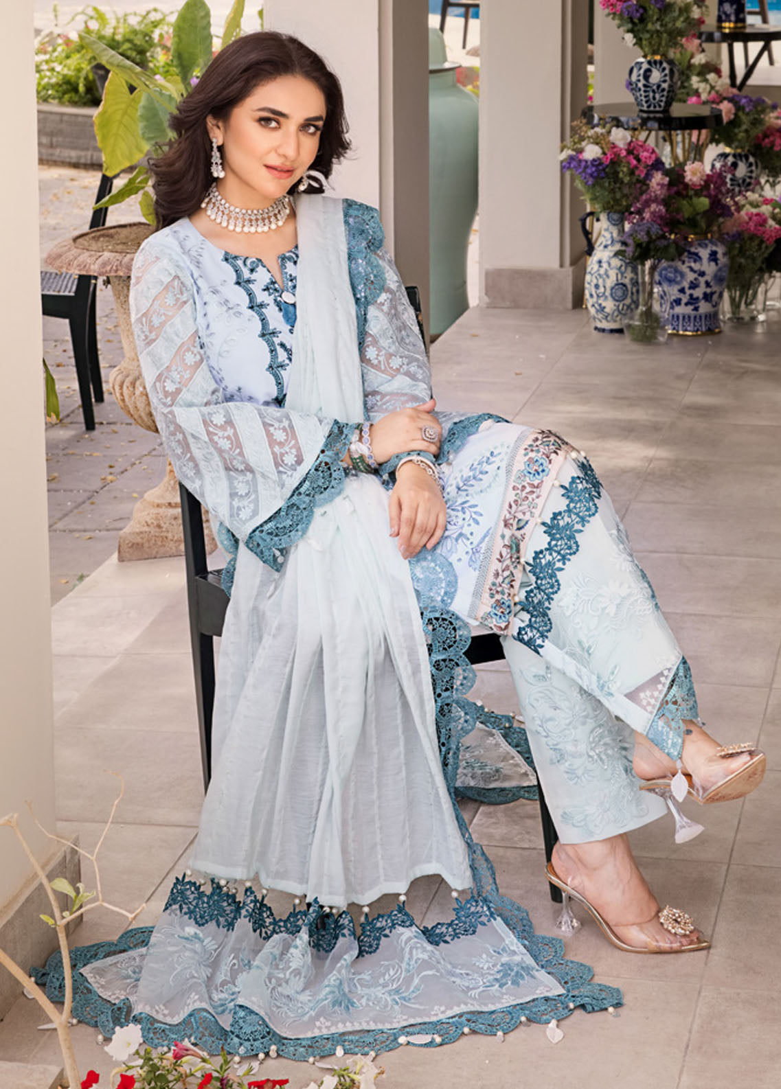Mahiymaan Unstitched Luxury Lawn Eid Collection 2023 D-06