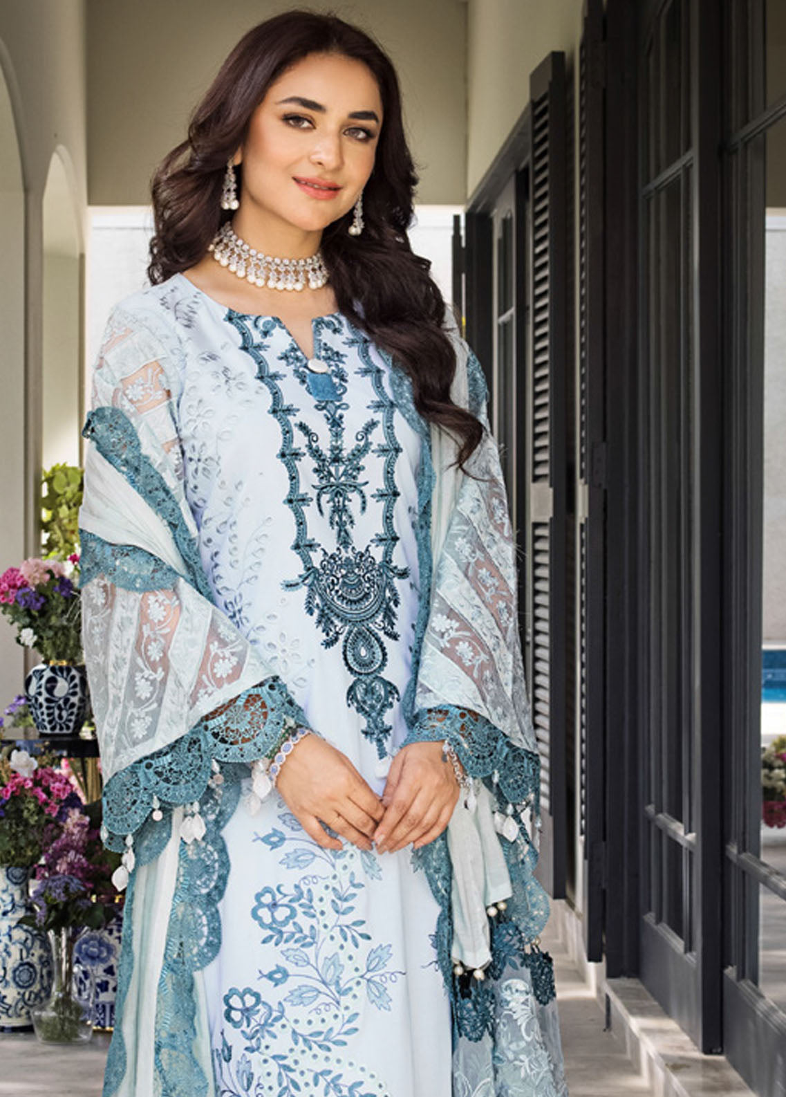 Mahiymaan Unstitched Luxury Lawn Eid Collection 2023 D-06