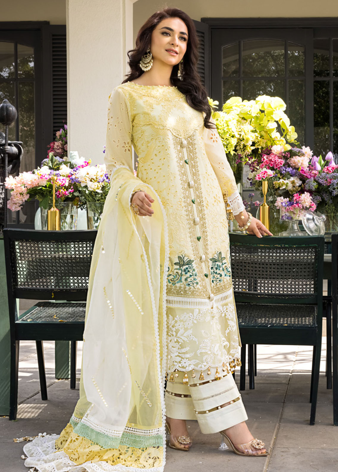 Mahiymaan Unstitched Luxury Lawn Eid Collection 2023 D-07