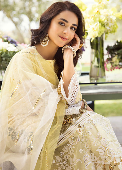 Mahiymaan Unstitched Luxury Lawn Eid Collection 2023 D-07