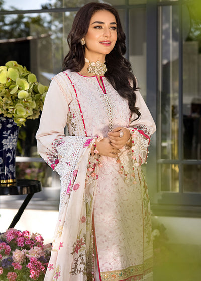 Mahiymaan Unstitched Luxury Lawn Eid Collection 2023 D-09