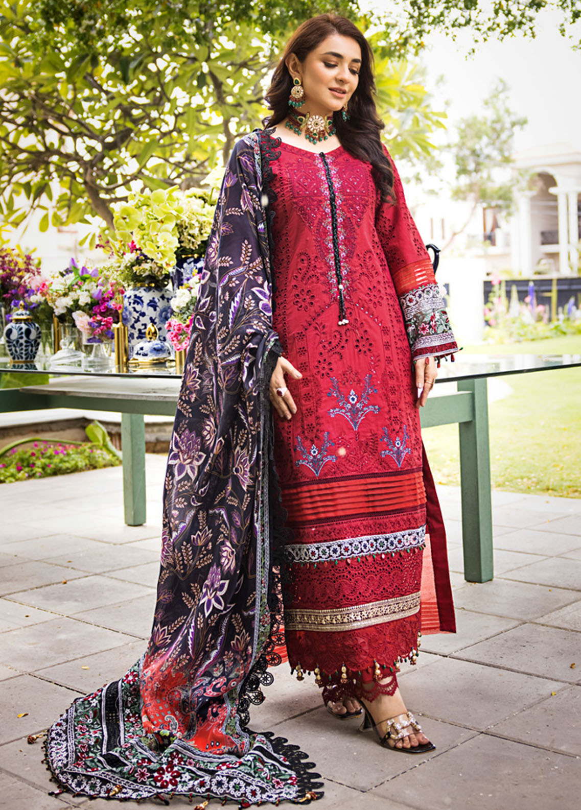 Mahiymaan Unstitched Luxury Lawn Eid Collection 2023 D-10