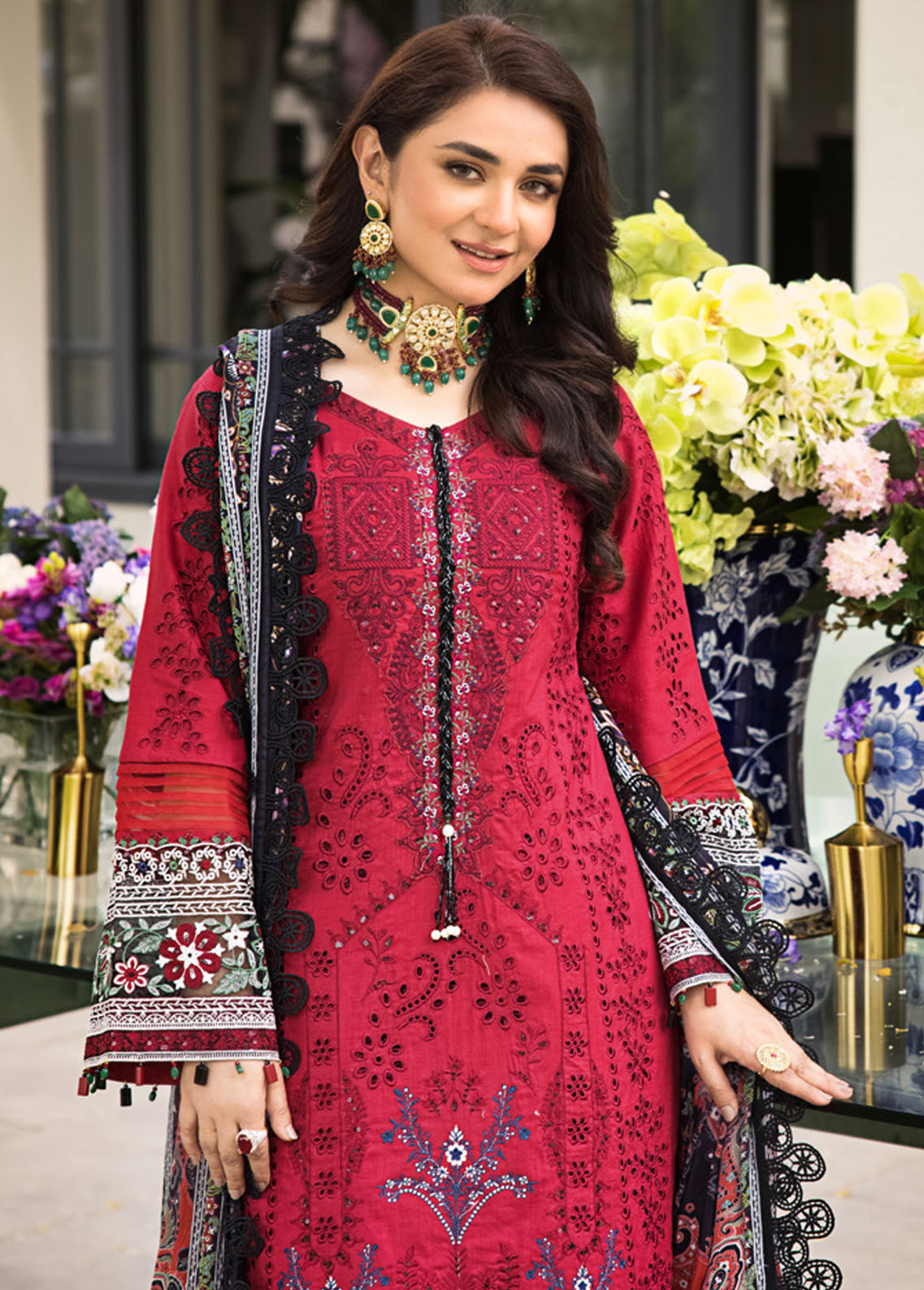 Mahiymaan Unstitched Luxury Lawn Eid Collection 2023 D-10