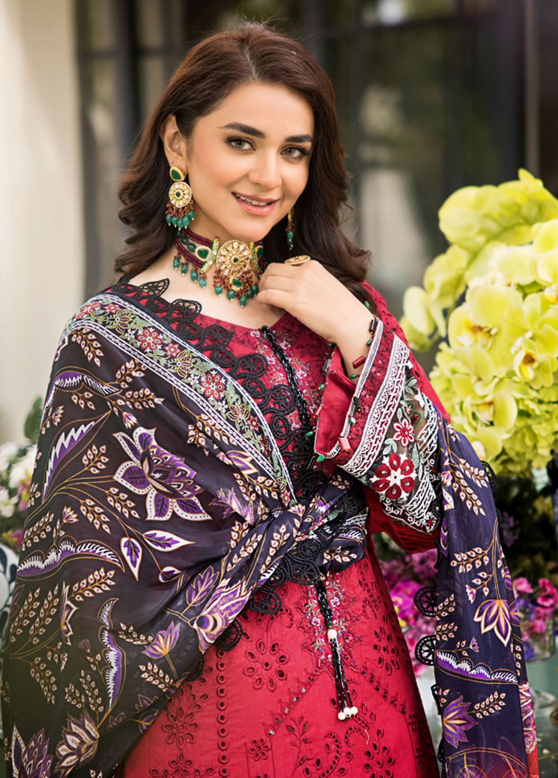 Mahiymaan Unstitched Luxury Lawn Eid Collection 2023 D-10