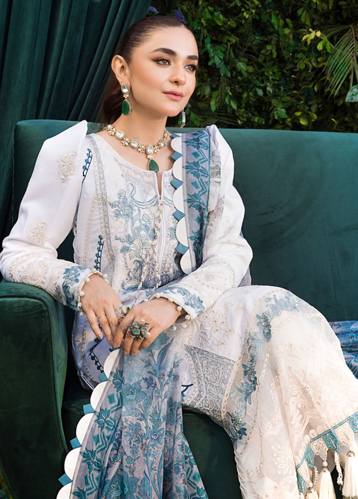 Mahiymaan Unstitched Luxury Lawn Eid Collection 2023 D-11