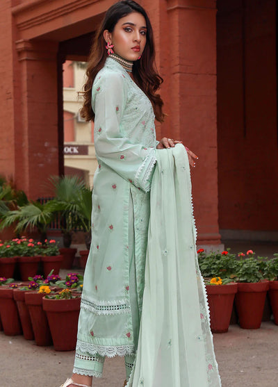 Mahnur Embroidered Lawn Suits Unstitched 3 Piece MN23L-V2 D-10 - Summer Collection