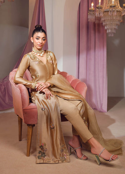 Mahum Asad Luxury Pret Silk 3 Piece Dress MA23FE SUAVE