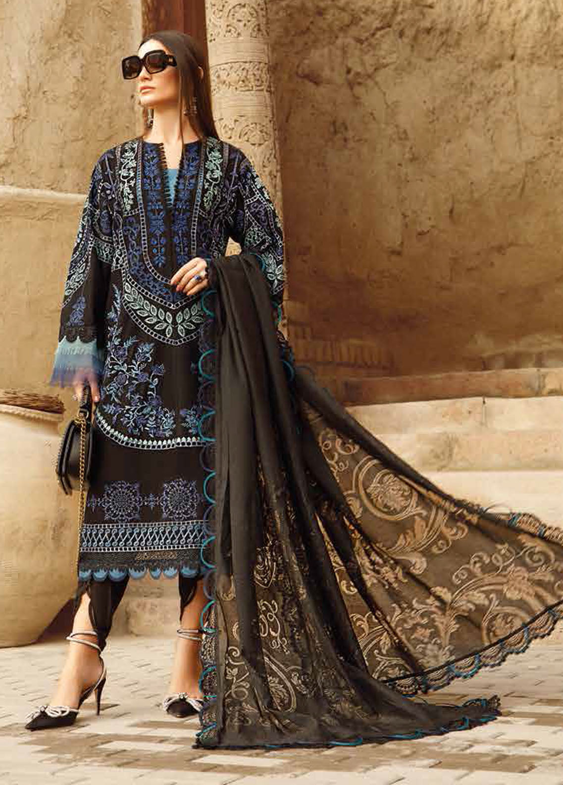 Maria B Voyage A Luxe Eid Lawn Collection 2023 12B