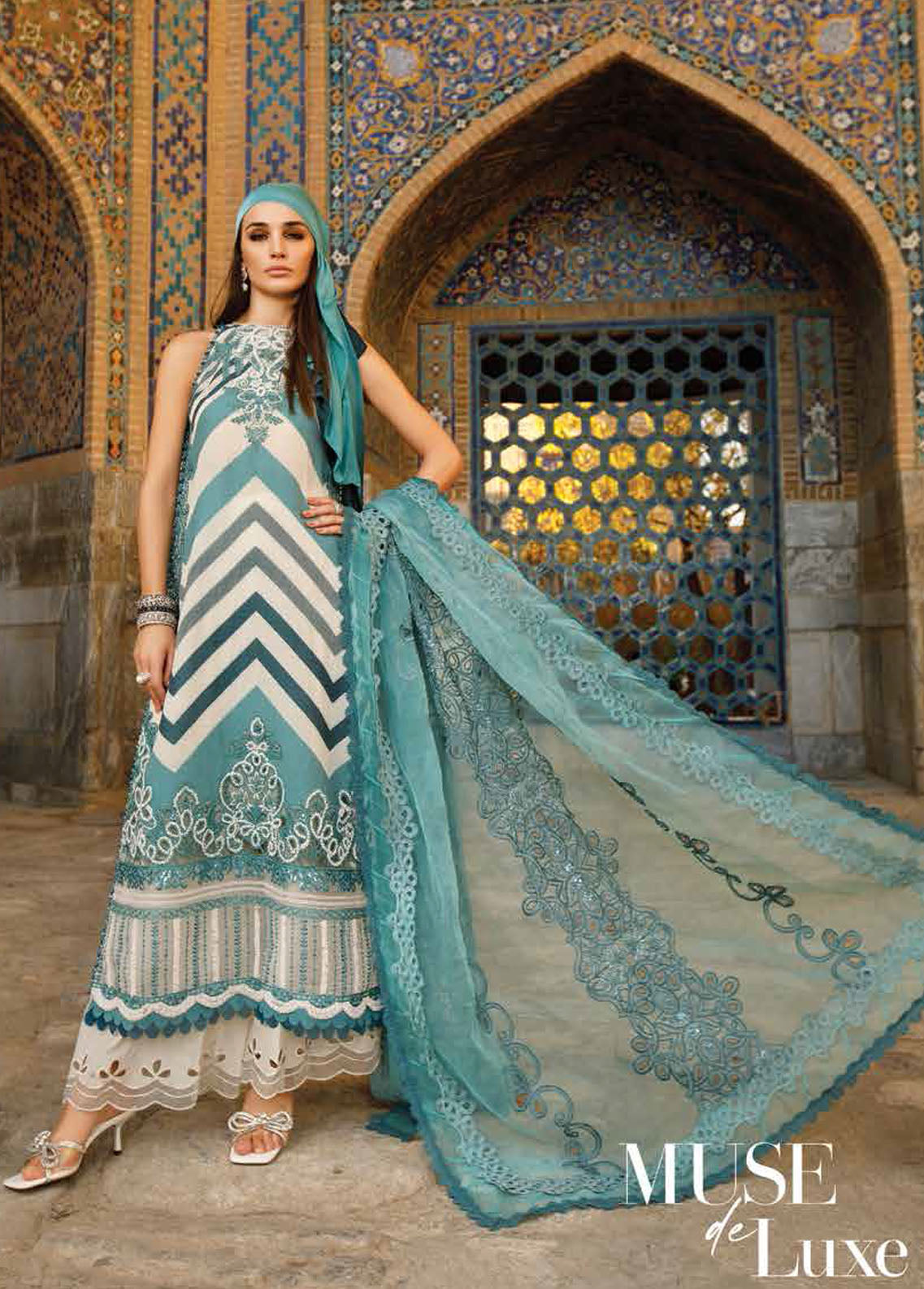 Maria B Voyage A Luxe Eid Lawn Collection 2023 14B