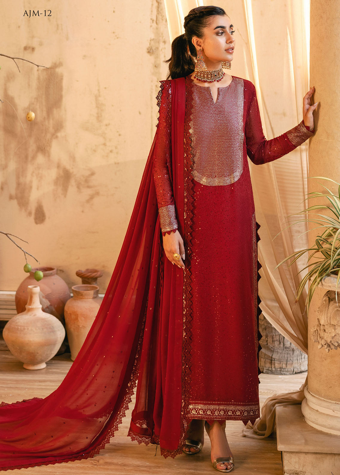 Mehr-o-Maah by Asim Jofa Luxury Festive Collection 2023 AJM-12