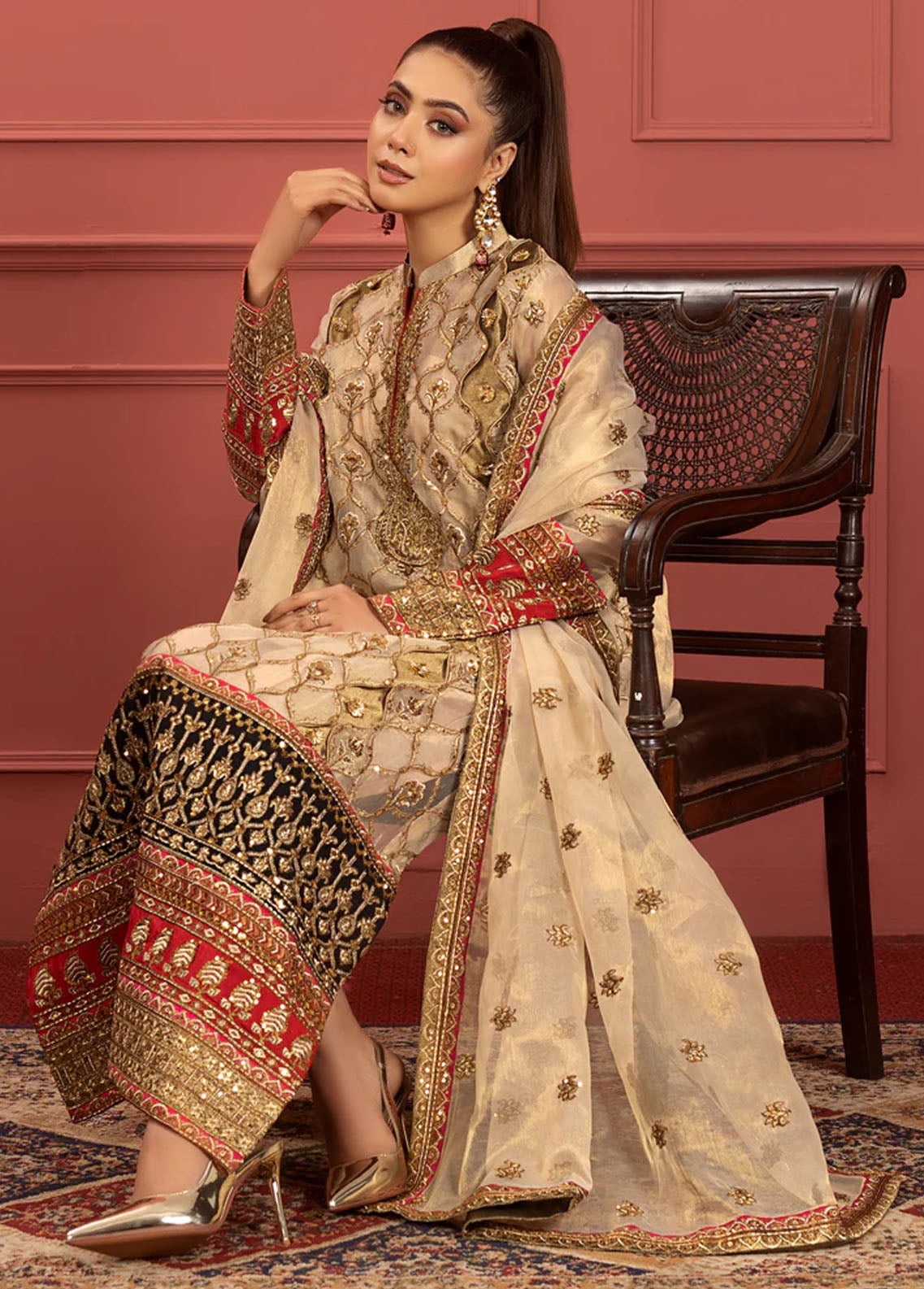 Mohagney By Freesia Premium Chiffon Collection 2023 FFD-0102 Farnaz