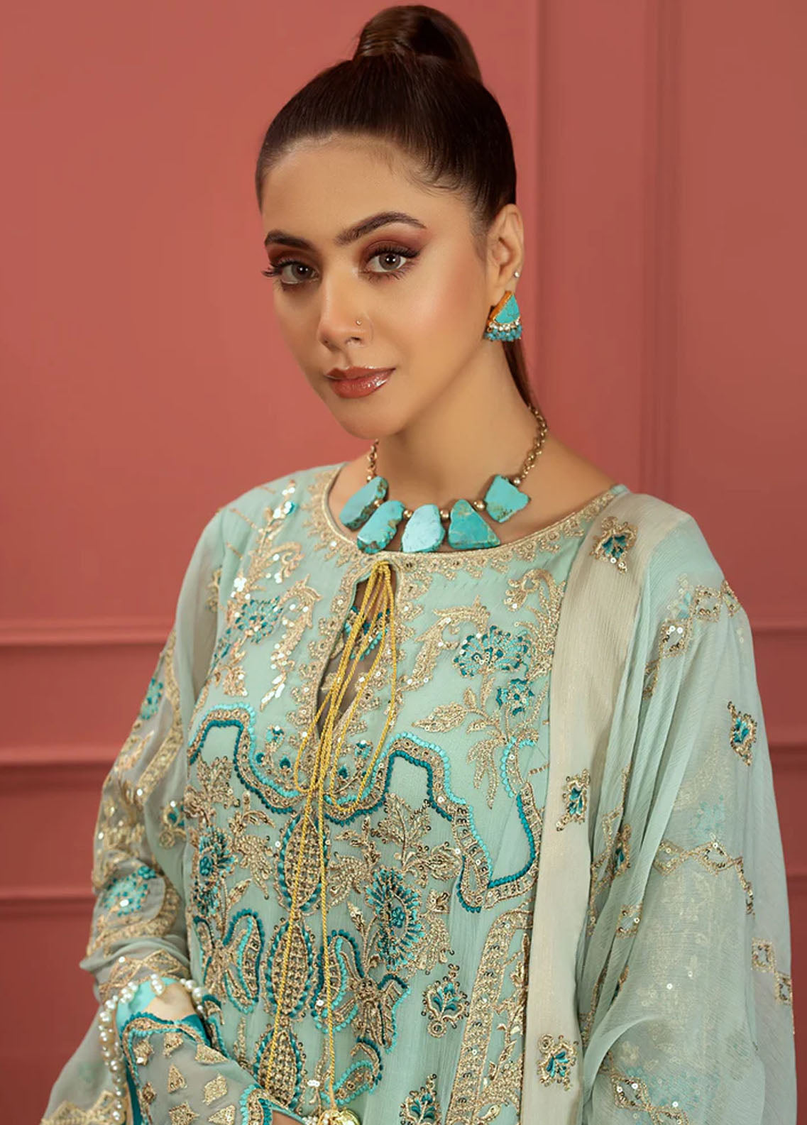 Mohagney By Freesia Premium Chiffon Collection 2023 FFD-0107 Zarie