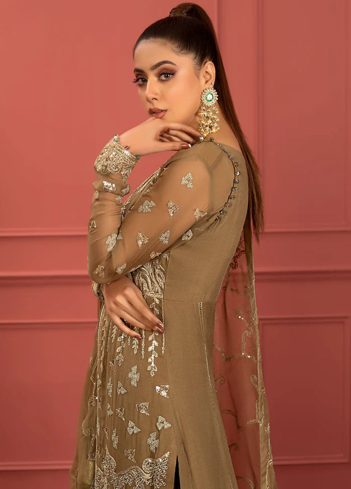 Mohagney By Freesia Premium Chiffon Collection 2023 FFG-0019 Ameera