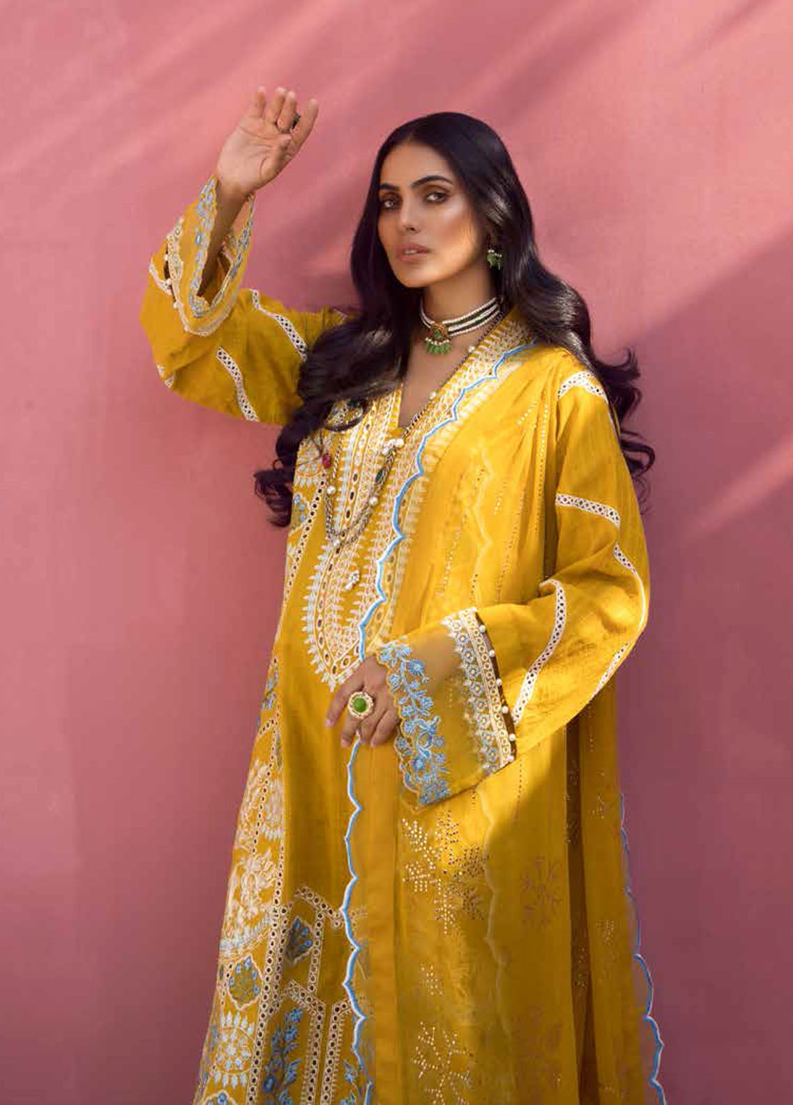 Mukesh By Al Zohaib Chikankari Lawn Collection 2023 A-02 ZEENAT