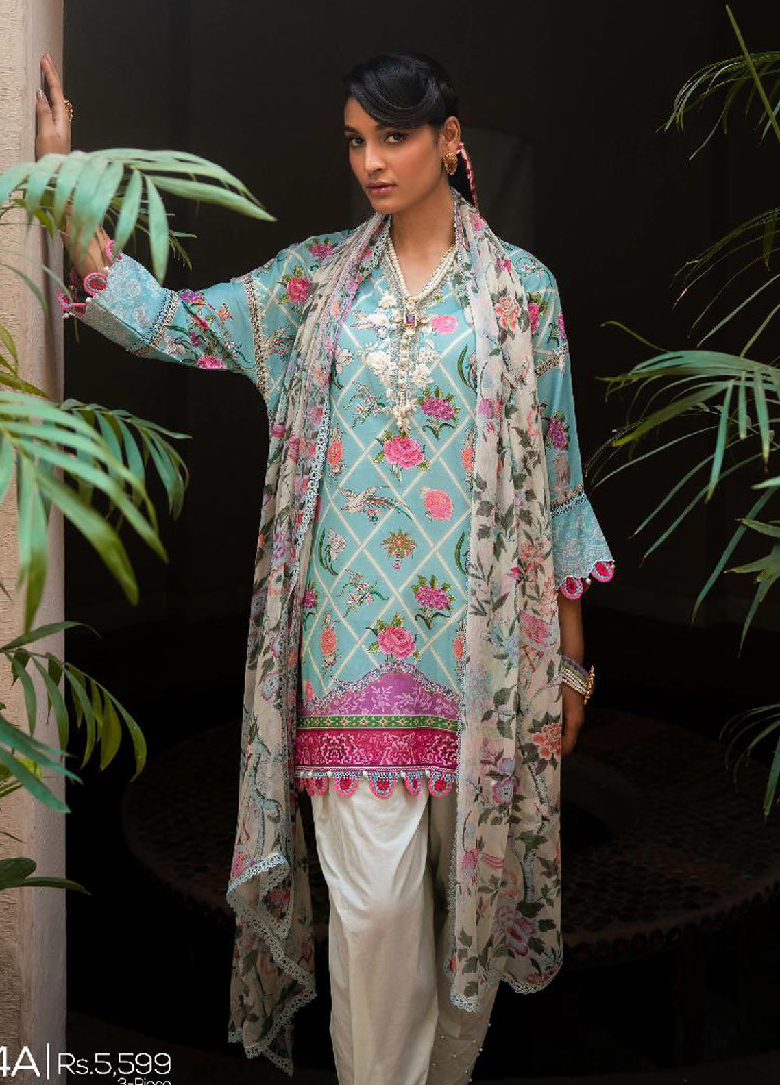 Muzlin By Sana Safinaz Summer Lawn Collection 2023 Vol-2 4A