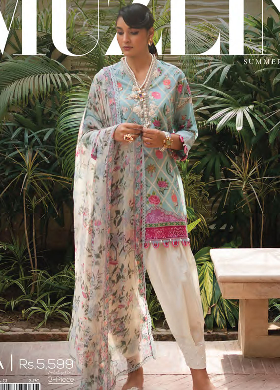 Muzlin By Sana Safinaz Summer Lawn Collection 2023 Vol-2 4A