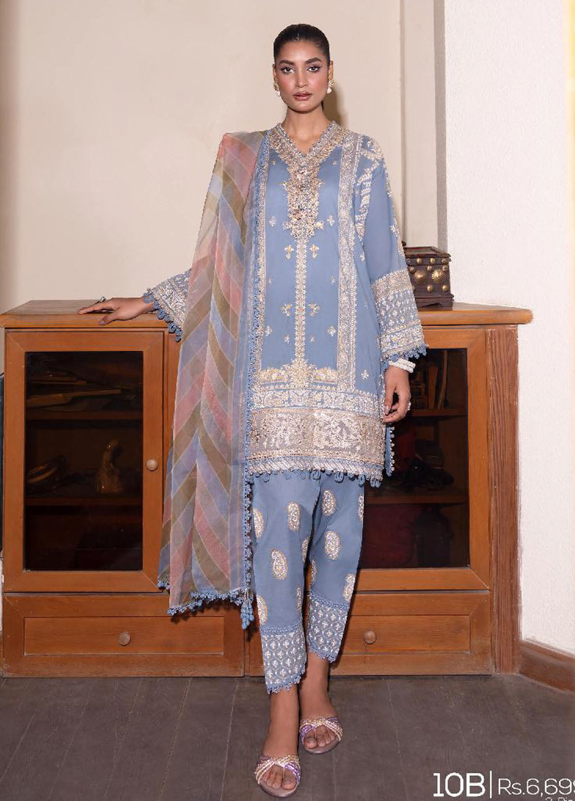 Muzlin By Sana Safinaz Summer Lawn Collection 2023 Vol-2 10B