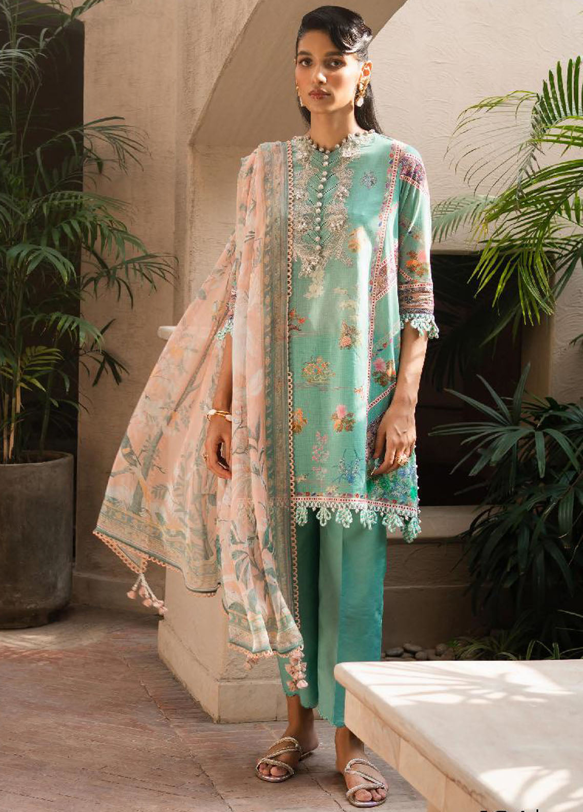 Muzlin By Sana Safinaz Summer Lawn Collection 2023 Vol-2 13A