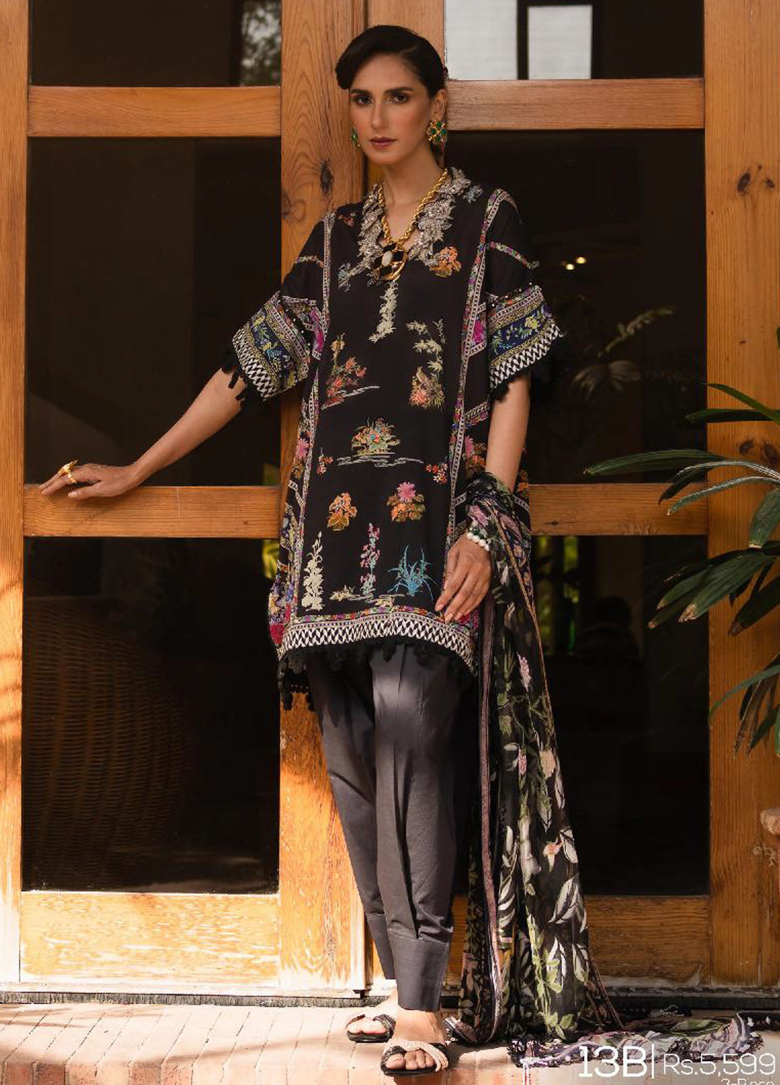 Muzlin By Sana Safinaz Summer Lawn Collection 2023 Vol-2 13B