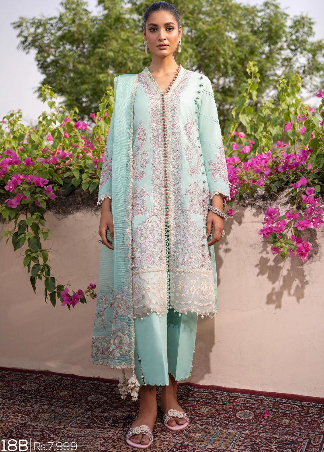 Muzlin By Sana Safinaz Summer Lawn Collection 2023 Vol-2 18B