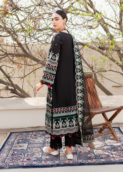 Naayas Embroidered Summer Lawn Collection NA23SL Jardin black