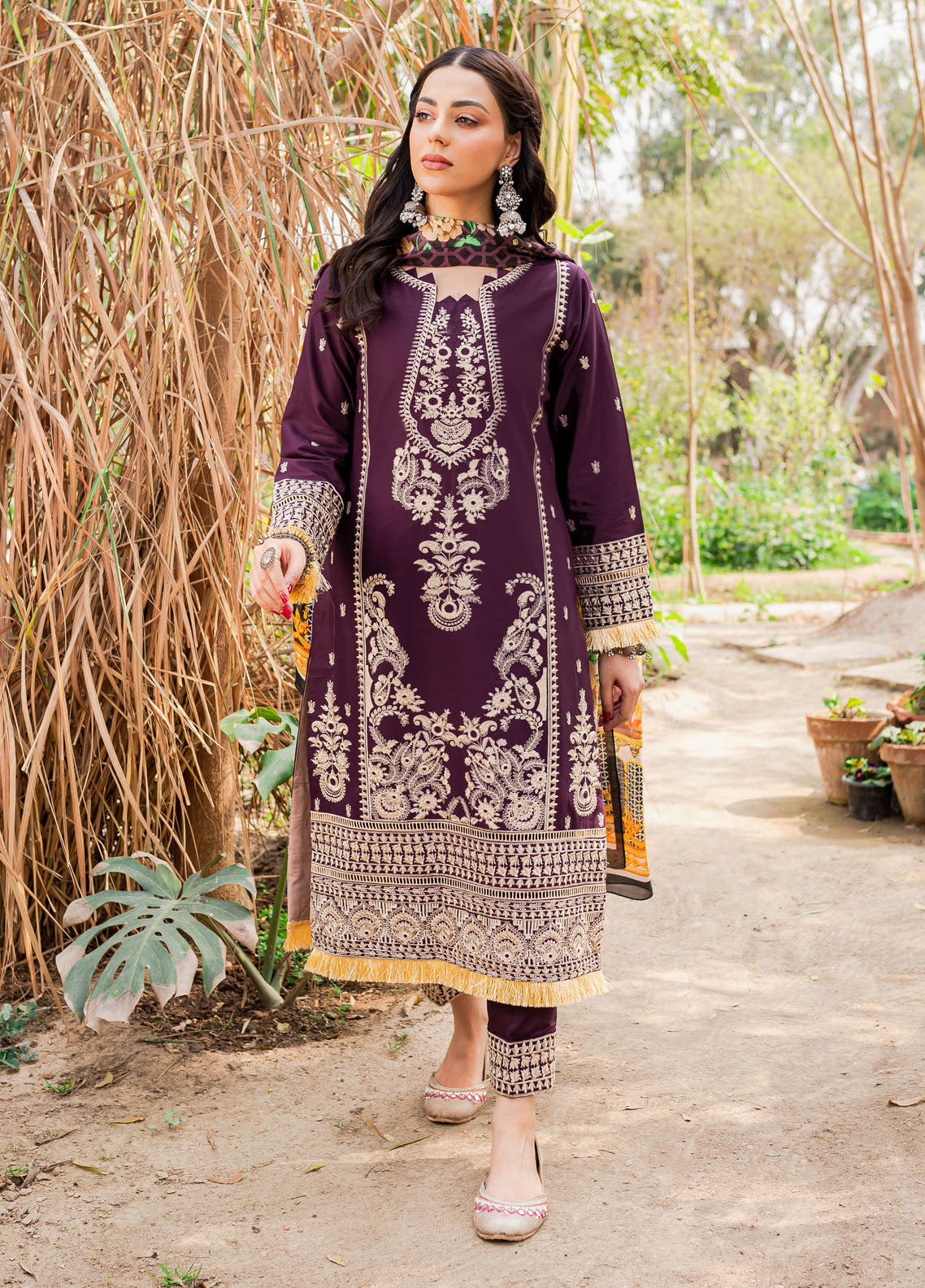 Naayas Embroidered Summer Lawn Collection NA23SL Mauve