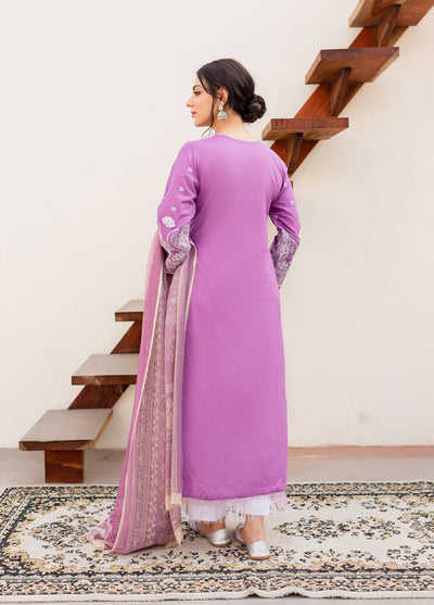 Naayas Embroidered Summer Lawn Collection NA23SL Lavender