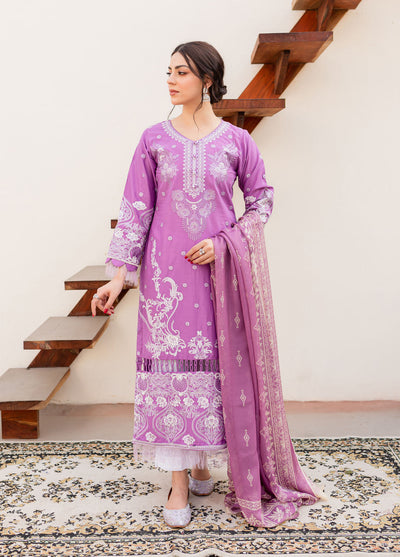 Naayas Embroidered Summer Lawn Collection NA23SL Lavender