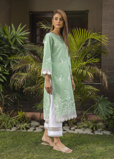 Naaz Couture Luxury Pret Embroidered Lawn Kurta NC23LL Mint Green