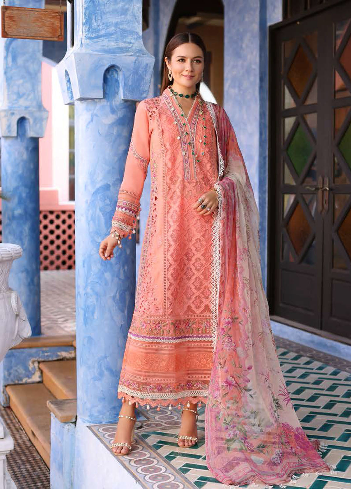 Noor By Saadia Asad Luxury Chikankari Lawn Collection D2-A