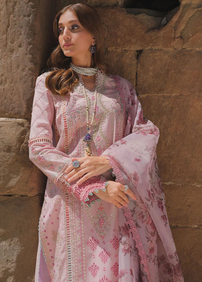 Qalamkar Unstitched Luxury Lawn Eid Edit 2023 BE-08 Siya