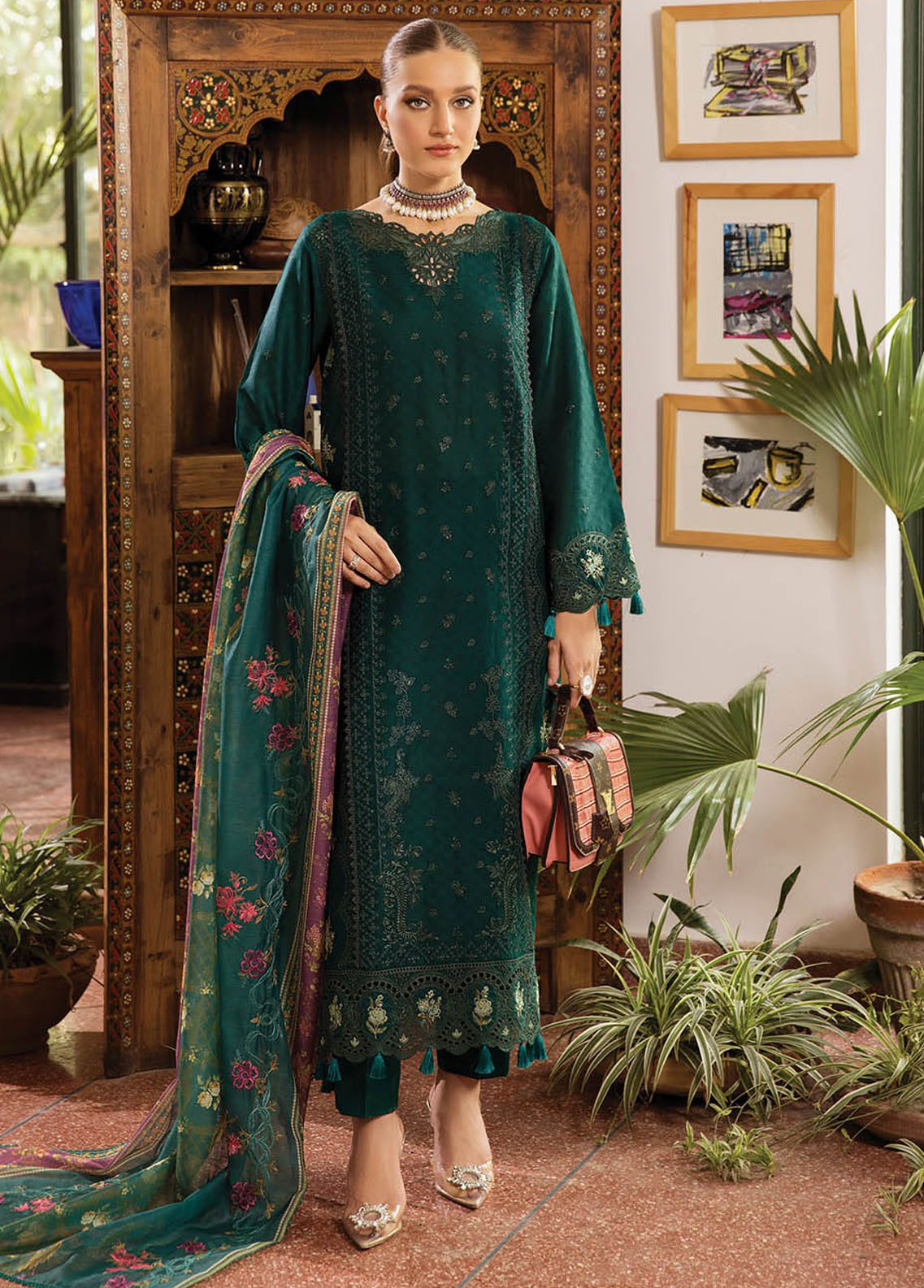 RajBari Eid Lawn Unstitched Premium Collection 2023 Vol-02 1A