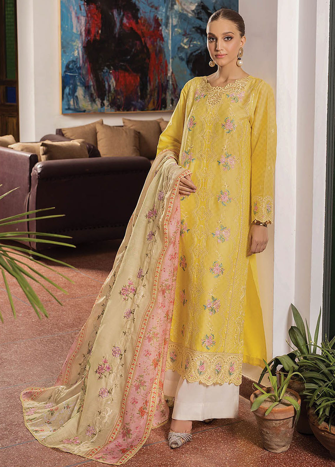 RajBari Eid Lawn Unstitched Premium Collection 2023 Vol-02 1B