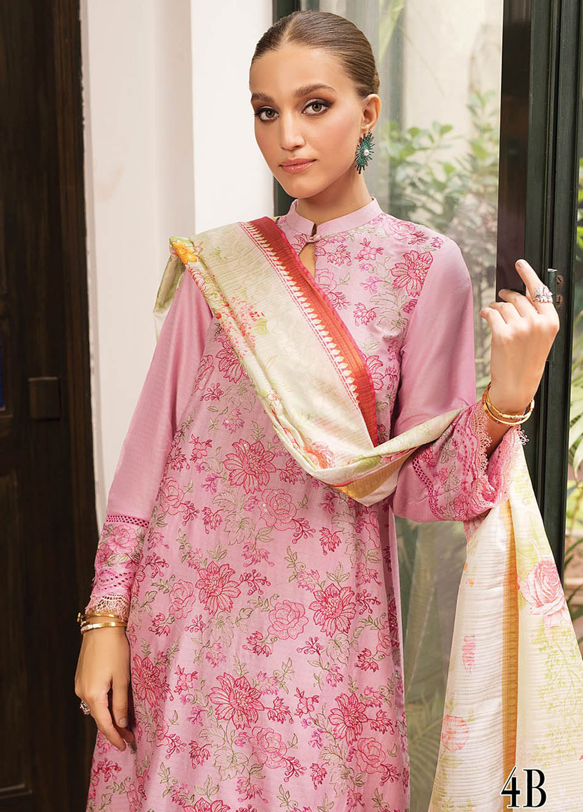 RajBari Eid Lawn Unstitched Premium Collection 2023 Vol-02 4B