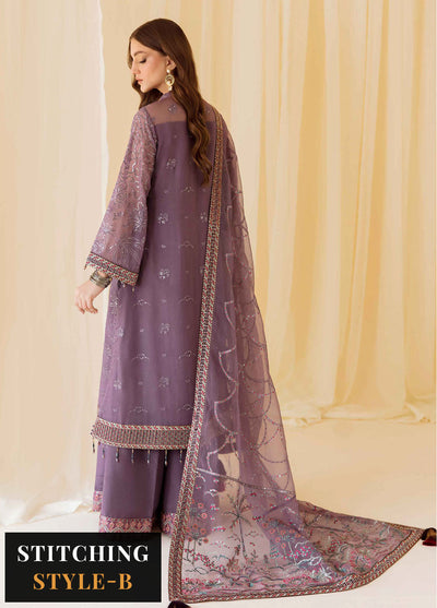 Rang-E-Mehr By Alizeh Fashion Embroidered Chiffon Suits Unstitched 3 Piece AFB23RM Aqeeq - Luxury Collection